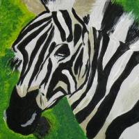 Zebre louison acrylique 1
